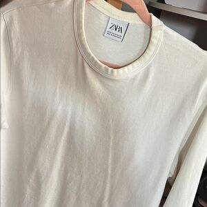 Zara Cream Long Sleeve Tee